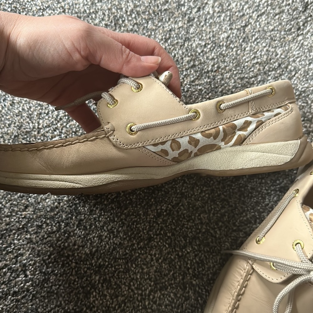 Leopard Print Sperry Shoes-New Condition - image 3